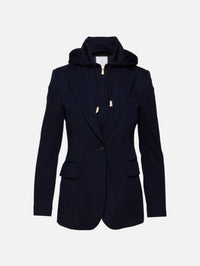 Hooded Blazer,ELEVENTY,BLUE,Image 1