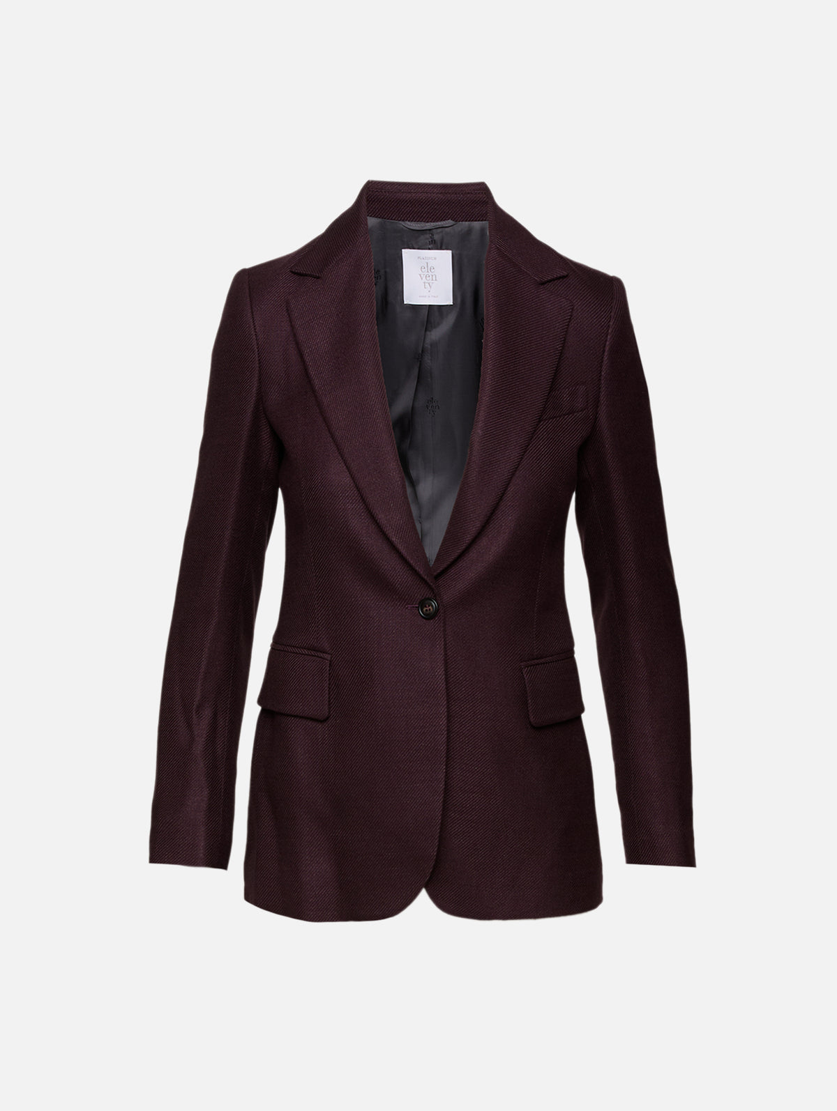 Single Breasted Blazer,ELEVENTY,BORDEAUX,Image 1