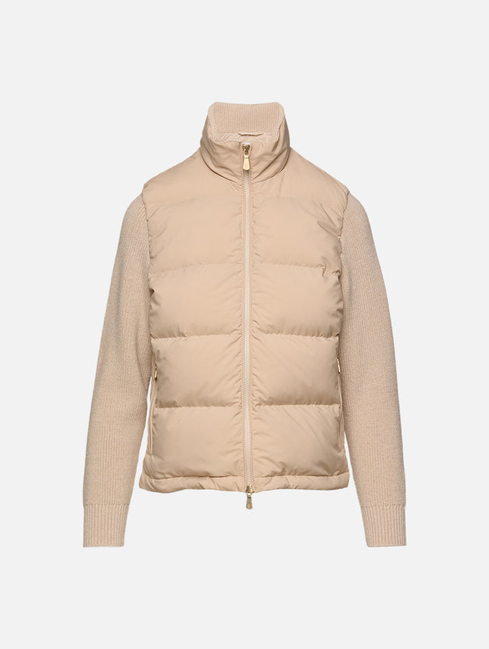 Puffer Jacket,ELEVENTY,SAND,Image 1