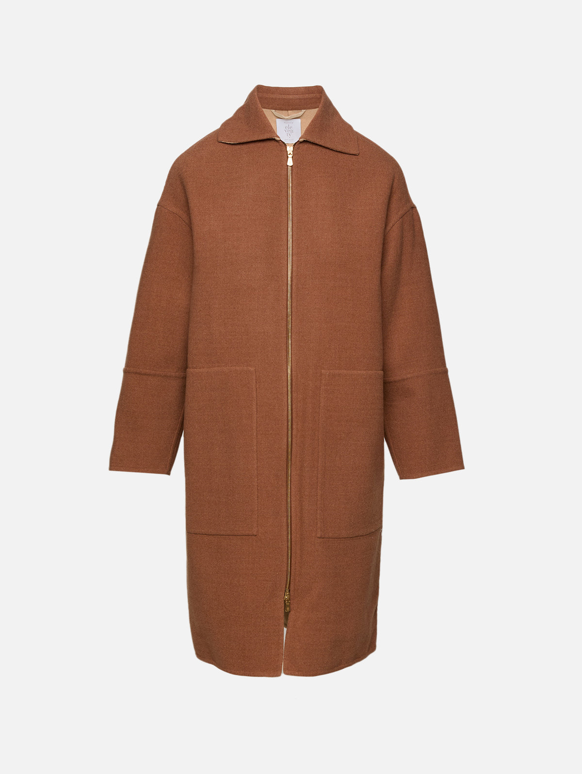 Zip Coat,ELEVENTY,VICUNA,Image 1
