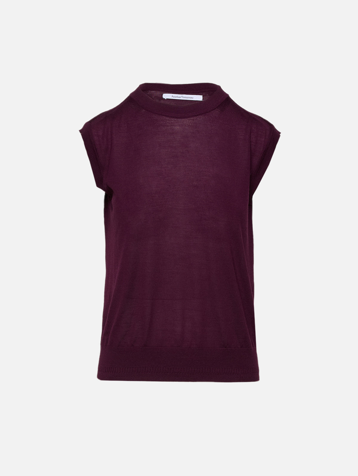 Featherweight Shell Top,ANOTHER TOMORROW,PLUM,Image 1