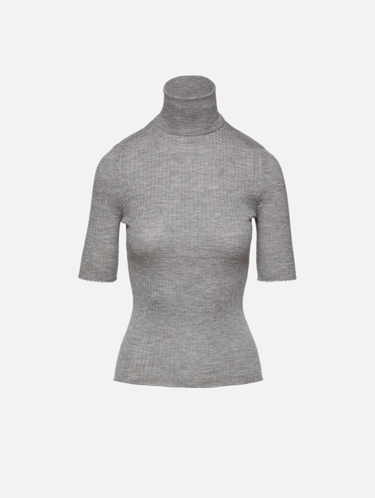 SS Turtleneck Top,SPRWMN,GREY,Image 1