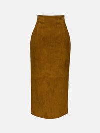Loxley Skirt,KHAITE,TOFFEE,Image 1