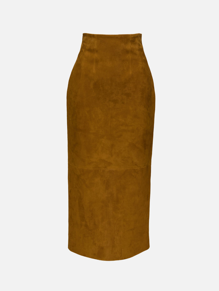 Loxley Skirt,KHAITE,TOFFEE,Image 1