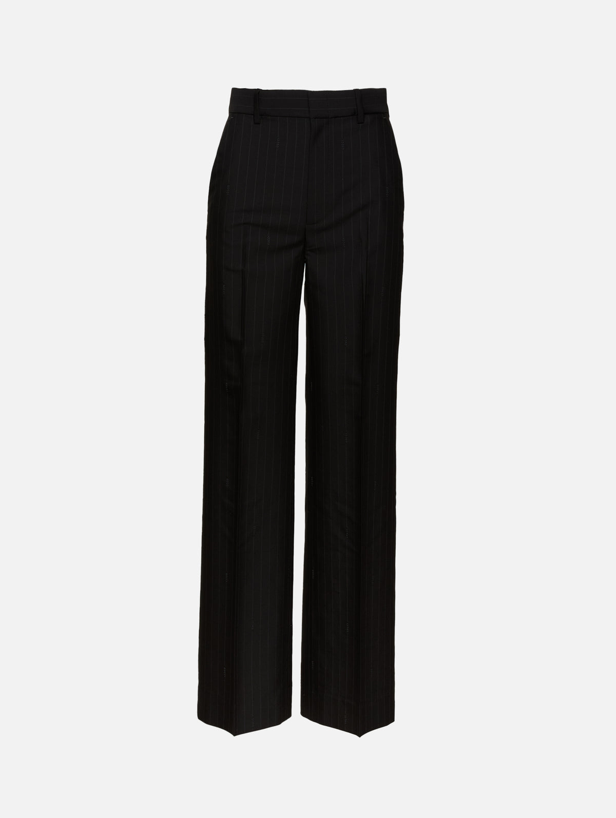 Stripe Wide Leg Pant,GUCCI,BLACK,Image 1