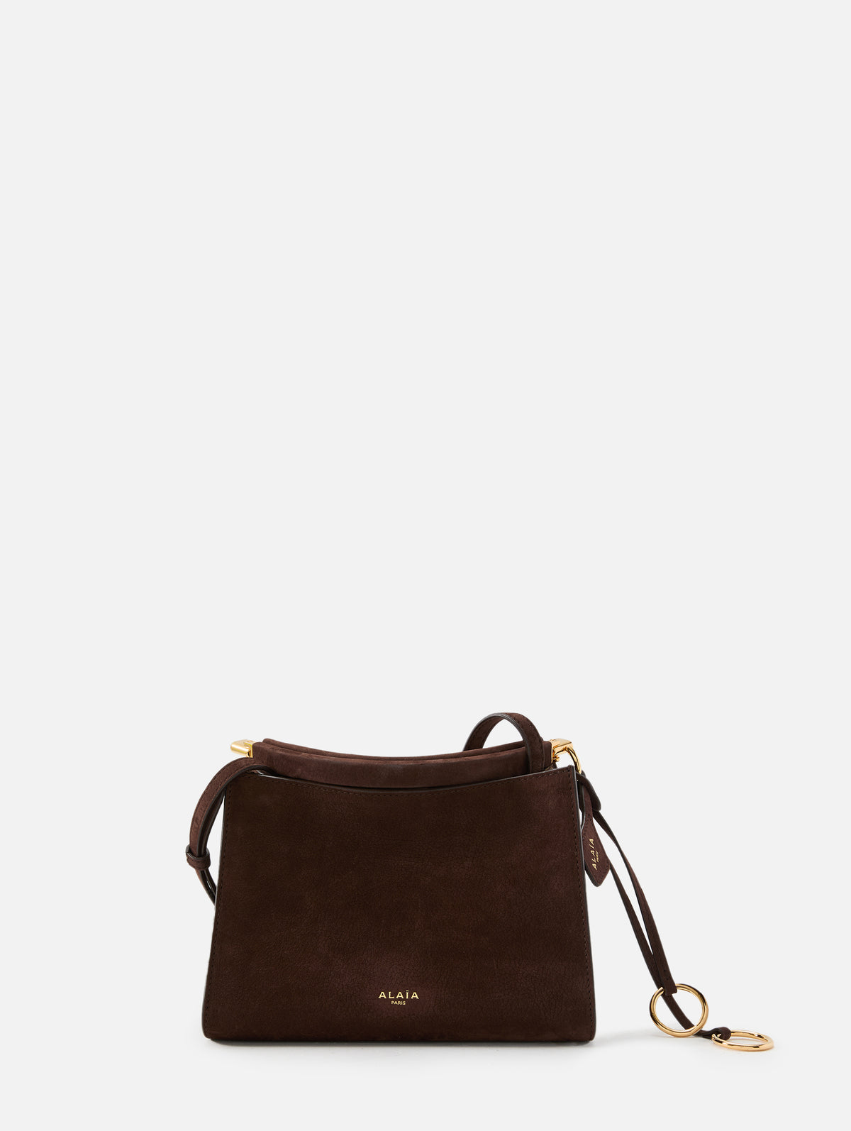 Le Click Shoulder Bag,ALAIA,DARK BROWN,Image 1