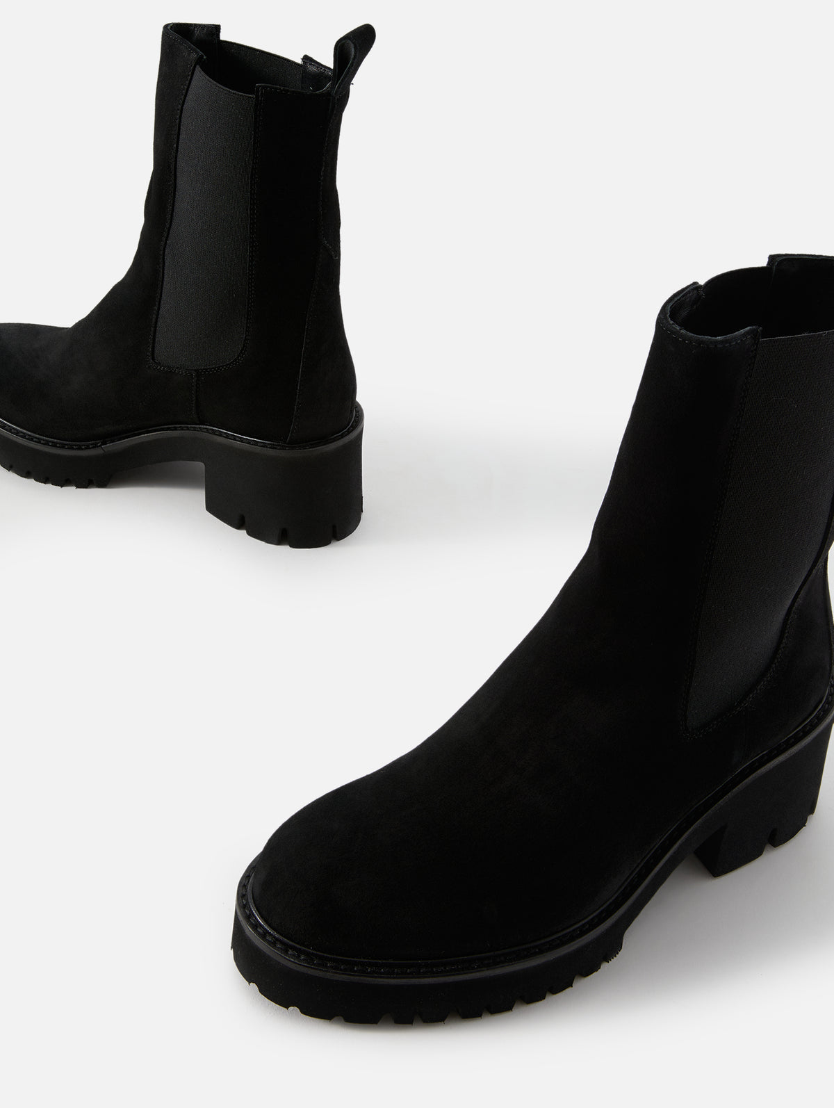 Tammy Boot,LA CANADIENNE,BLACK SUEDE,Image 2