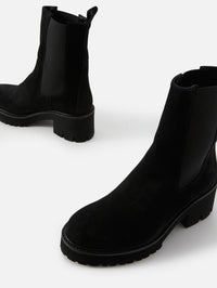 Tammy Boot,LA CANADIENNE,BLACK SUEDE,Image 2