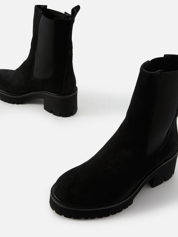 Tammy Boot,LA CANADIENNE,BLACK SUEDE,Image 1