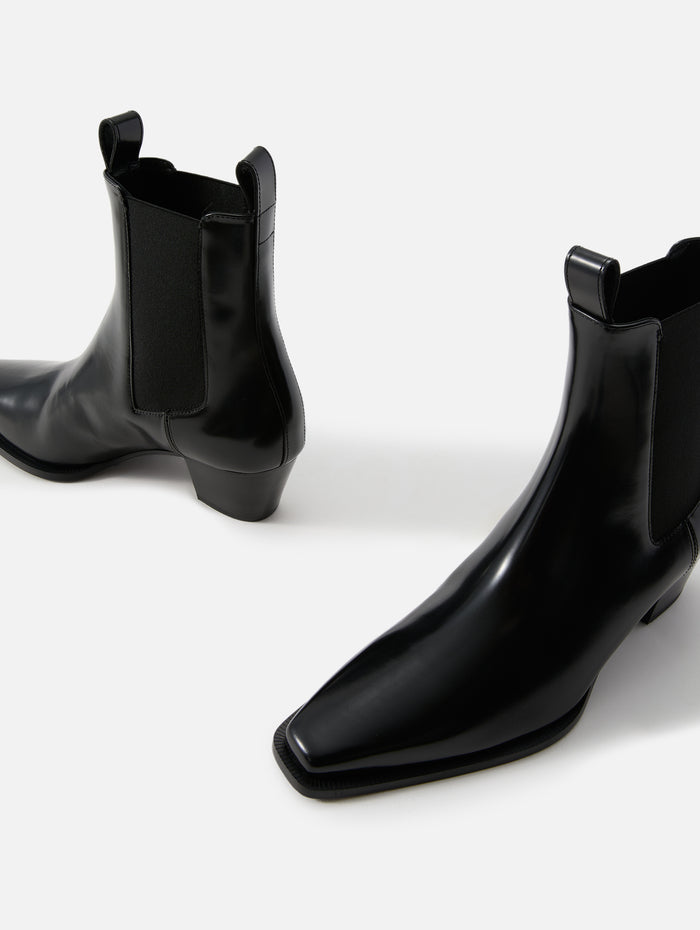 City Boot,TOTÉME,BLACK,Image 1