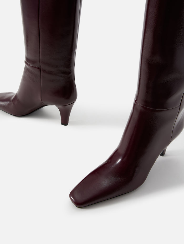 Jill Boot 75mm,SAINT LAURENT,VINTAGE BORDEAUX,Image 1