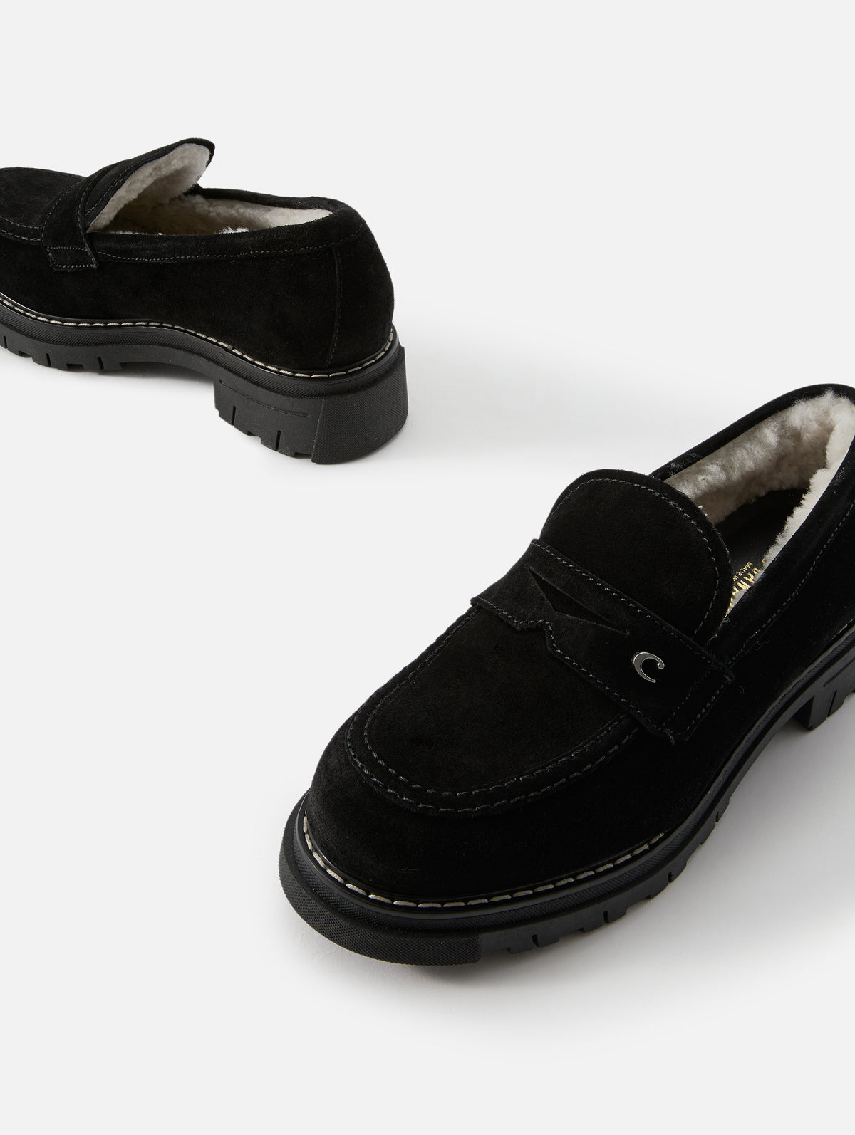 Donny Loafer,LA CANADIENNE,BLACK SUEDE,Image 2