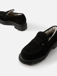 Donny Loafer,LA CANADIENNE,BLACK SUEDE,Image 2