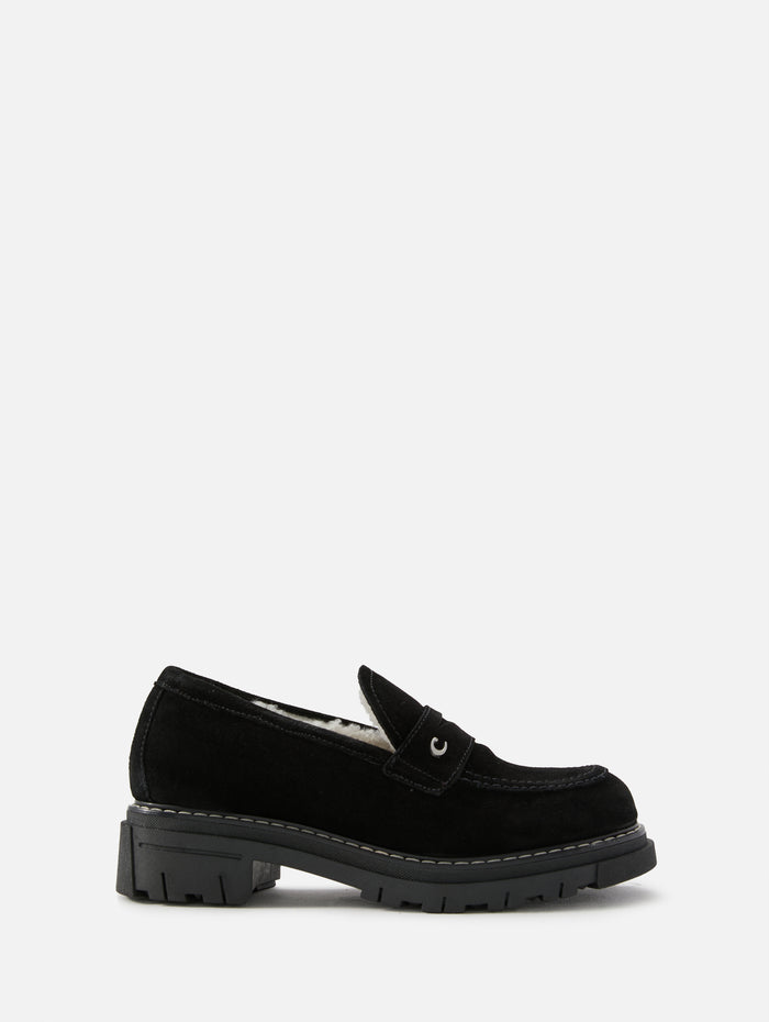 Donny Loafer,LA CANADIENNE,BLACK SUEDE,Image 1