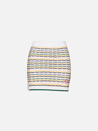 Tuck Stitch Skirt,CASABLANCA,MULTI,Image 1