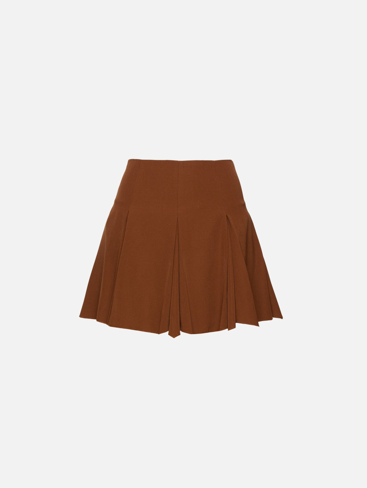 Pleated Mini Skirt,MARNI,MAROON,Image 1