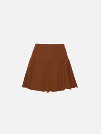 Pleated Mini Skirt,MARNI,MAROON,Image 1