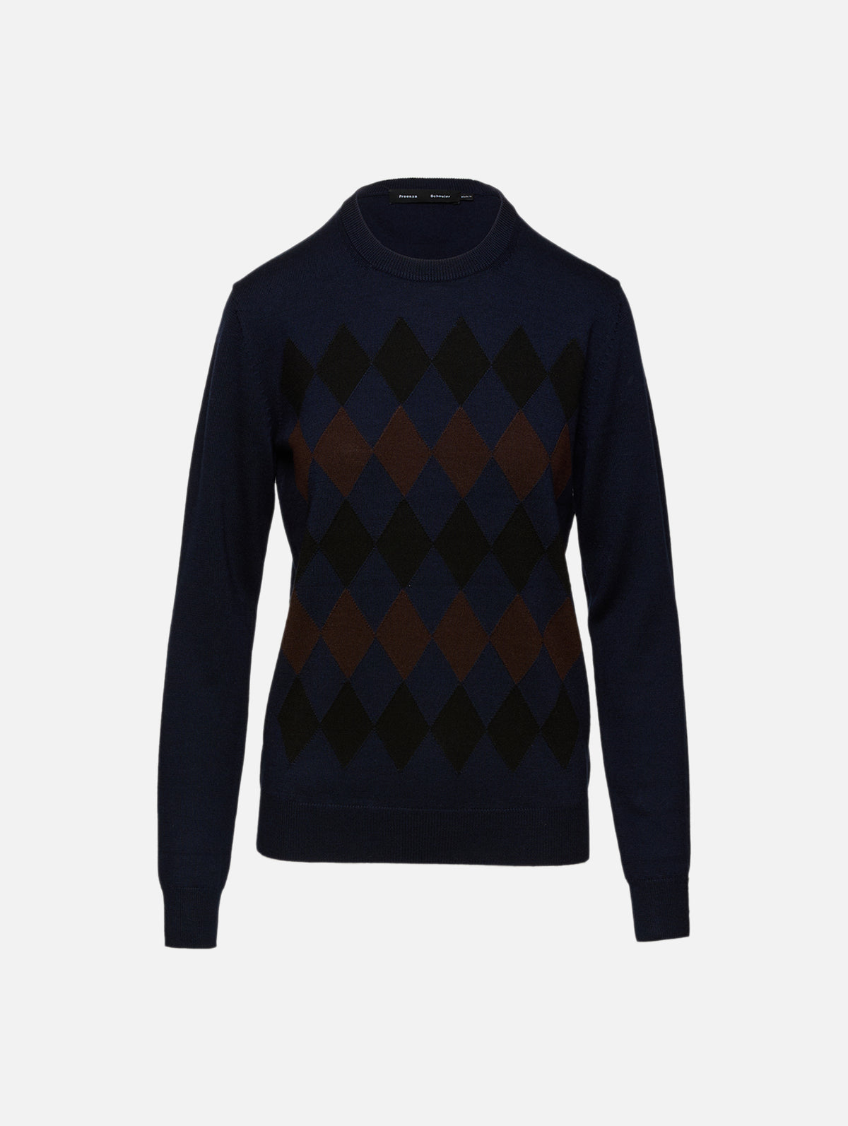 Vivian Top,PROENZA SCHOULER,NAVY MULTI,Image 1