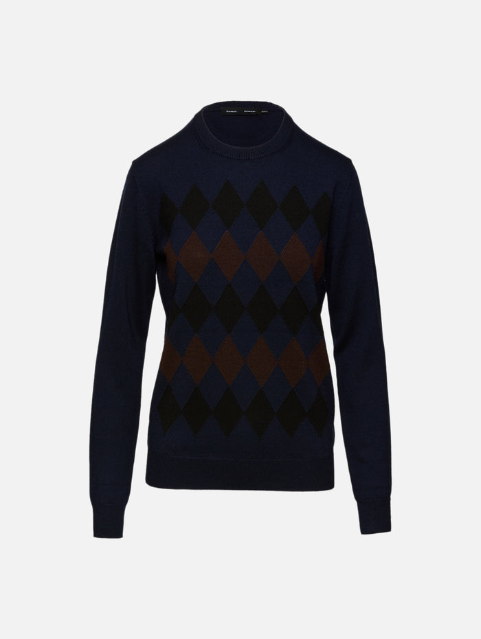 Vivian Top,PROENZA SCHOULER,NAVY MULTI,Image 1