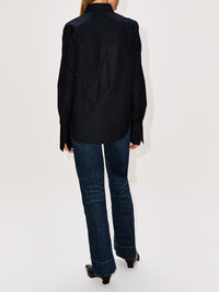 New Classic Shirt,WARDROBE.NYC,BLACK,Image 3