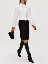 Tailored Skirt,BALENCIAGA,BLACK,Image 3