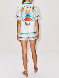 Silk Short,CASABLANCA,CASA WAY,Image 3