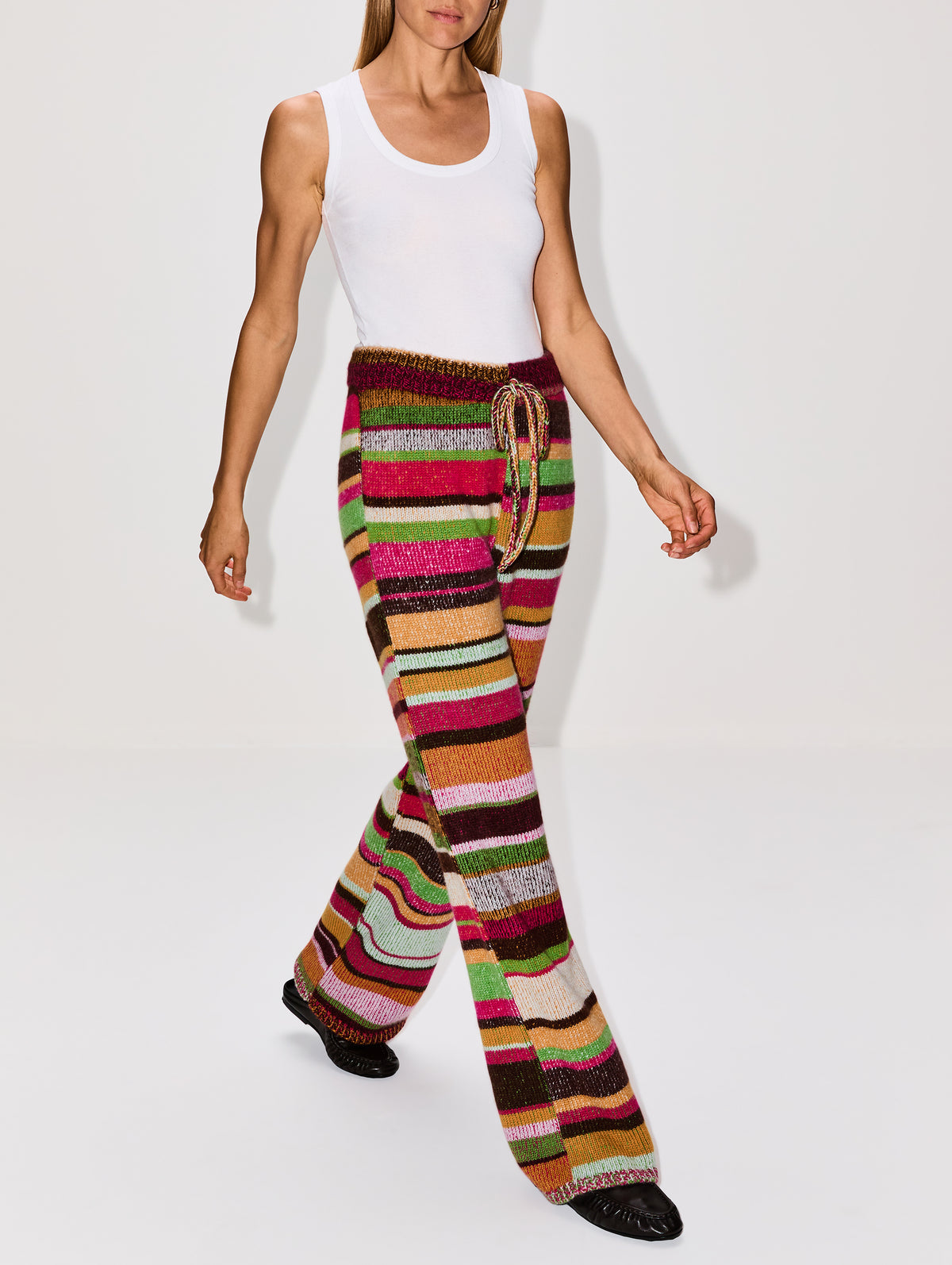 Stripe Super Soft Pant,THE ELDER STATESMAN,MULTI,Image 3