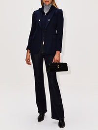 Hooded Blazer,ELEVENTY,BLUE,Image 2