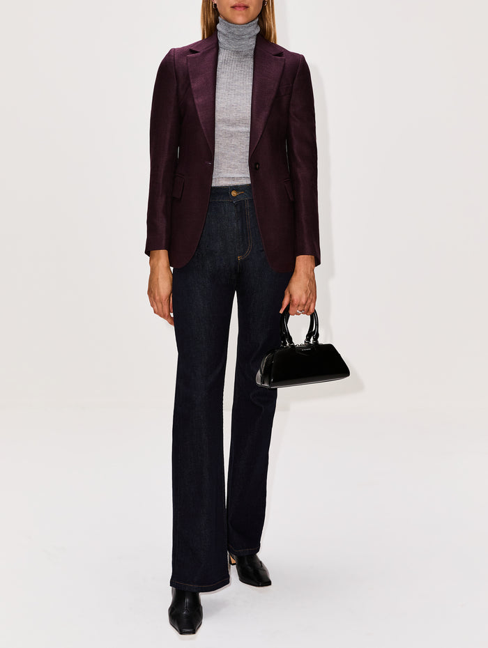 Single Breasted Blazer,ELEVENTY,BORDEAUX,Image 1