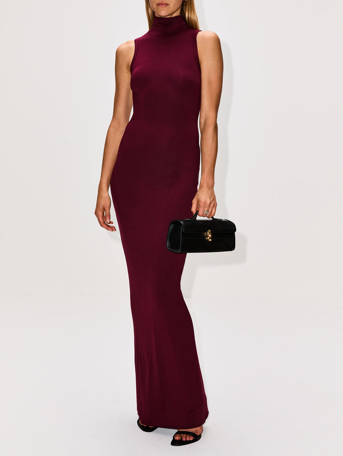 Harlow Maxi Dress,ÉTERNE,OXBLOOD,Image 1