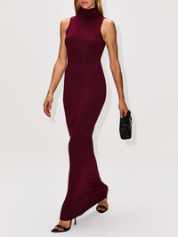 Harlow Maxi Dress,ÉTERNE,OXBLOOD,Image 3
