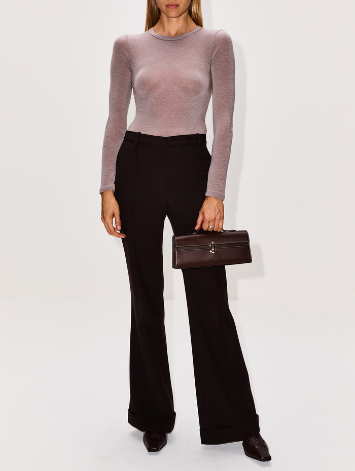 Jade Long Sleeve Top,ELYSEWALKER LABEL,MUSHROOM,Image 1