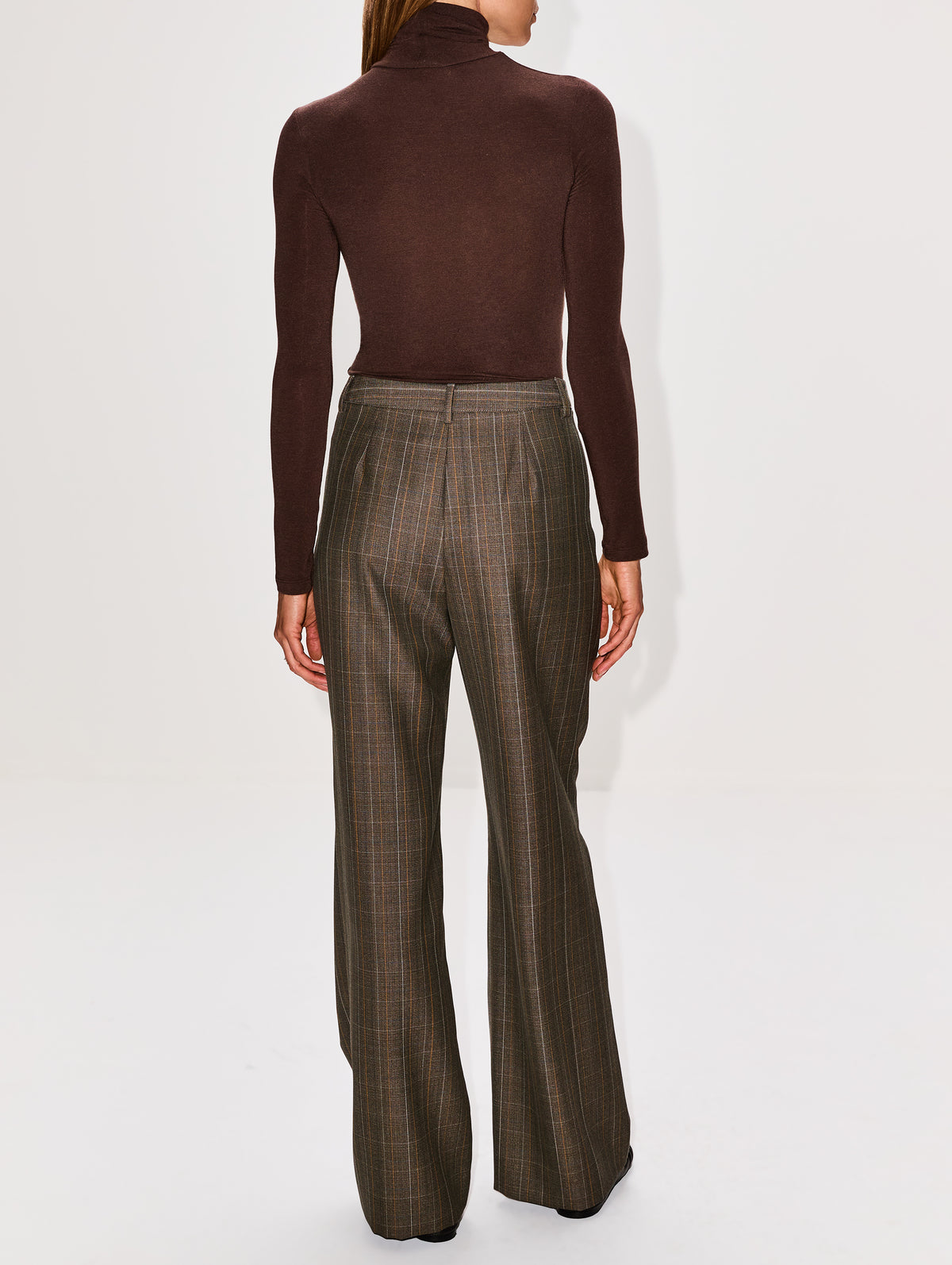 Jade Turtleneck Top,ELYSEWALKER LABEL,ESPRESSO,Image 3