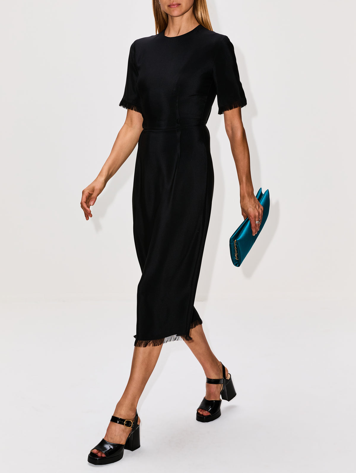 Brooke T-Shirt Dress,FFORME,BLACK,Image 3