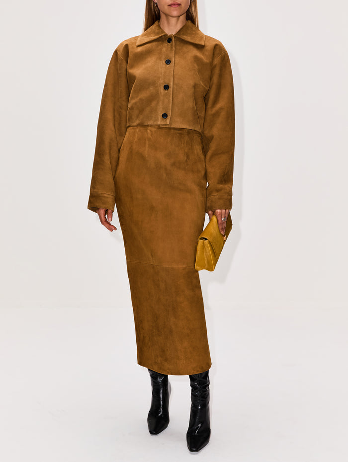 Sue Jacket,KHAITE,TOFFEE,Image 1