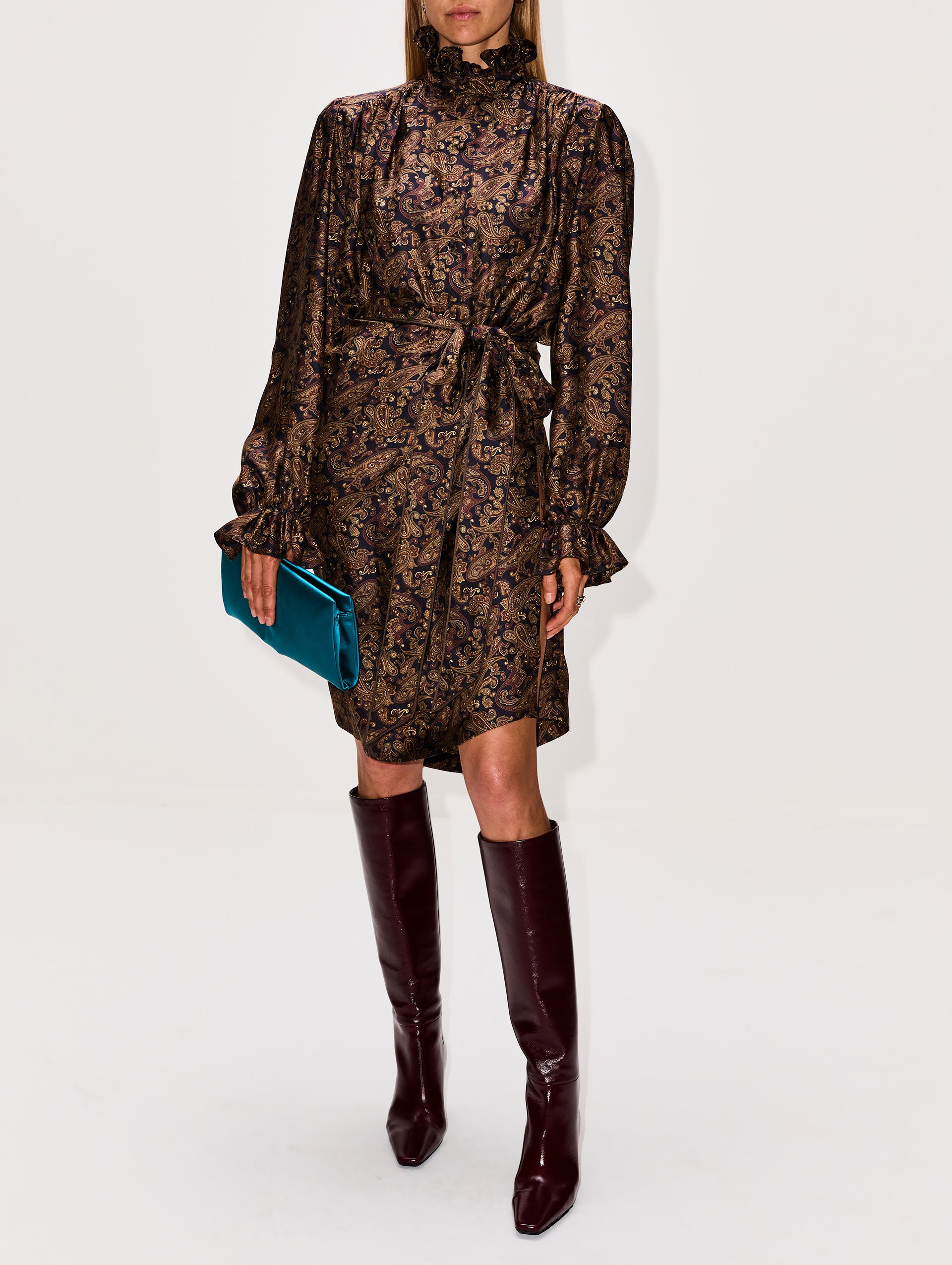 シアン　ストーミー Jill Boot 75mm | SAINT LAURENT | elysewalker