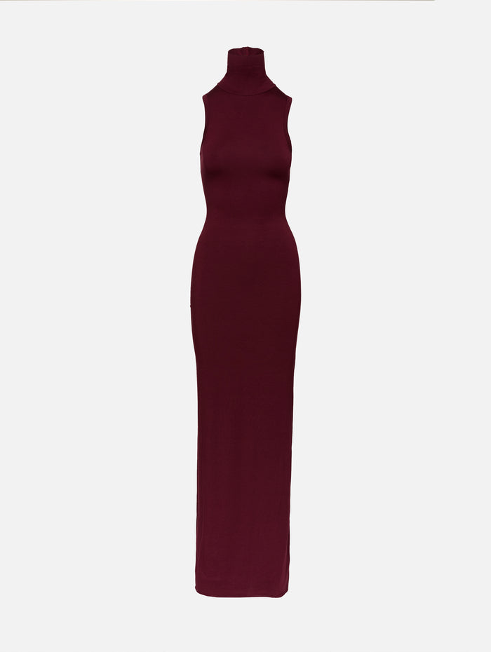 Harlow Maxi Dress,ÉTERNE,OXBLOOD,Image 1