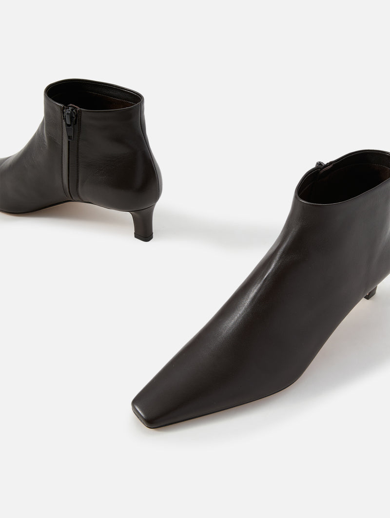 The Row - Women's Carla Boot 45 in Leather - Lacquer Brown - Size 36.5 The Row - Women's Carla Boot 45 in Leather - Lacquer Brown - Size 36.5