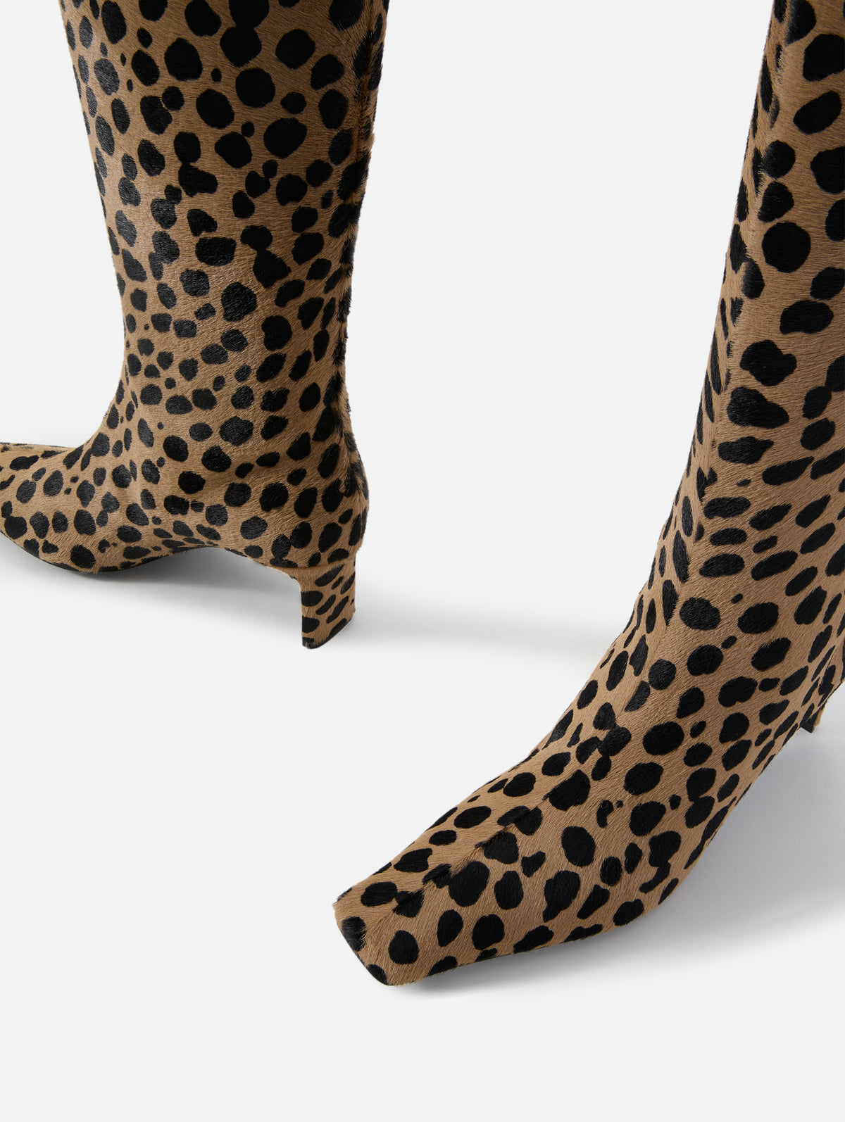 Ona Knee High Boot 55mm,KHAITE,CAMEL/BLACK,Image 2