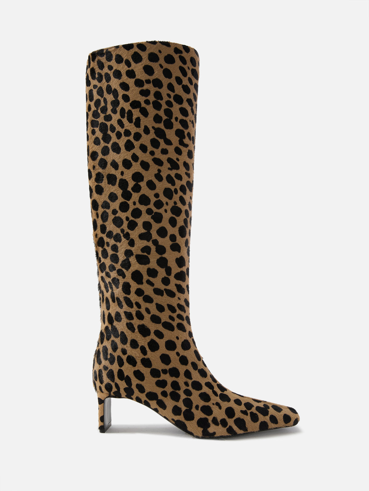 Ona Knee High Boot 55mm,KHAITE,CAMEL/BLACK,Image 1