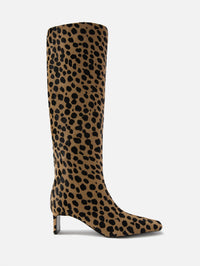 Ona Knee High Boot 55mm,KHAITE,CAMEL/BLACK,Image 1