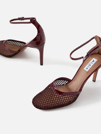 Mesh Pump 90mm,ALAIA,ROUGE GRENADA,Image 2