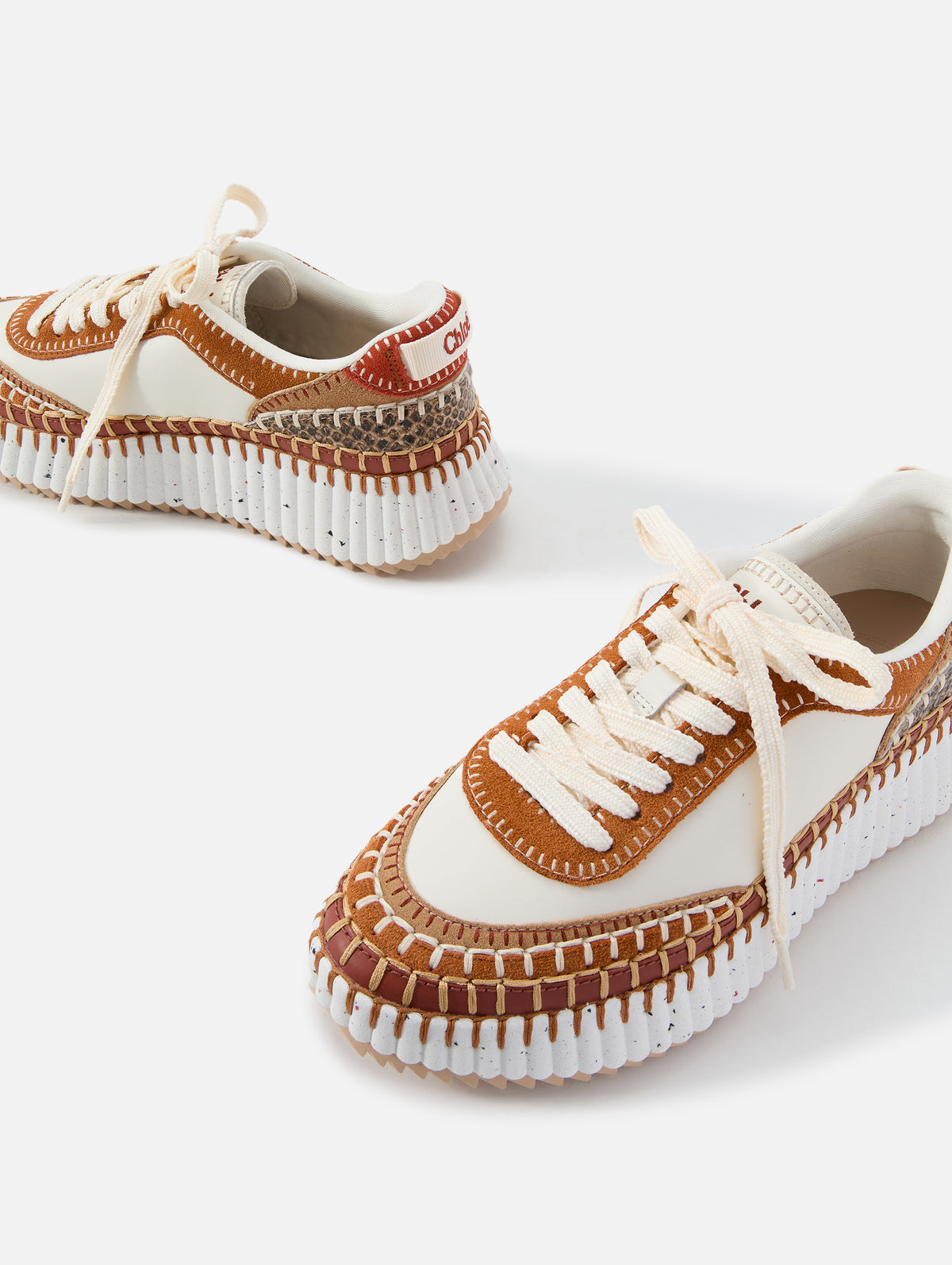Nama Sneaker,CHLOÉ,RUSTED BROWN,Image 2