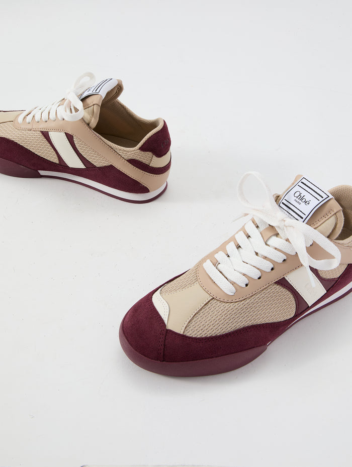 Kick Sneaker,CHLOÉ,BEIGE/PURPLE,Image 1