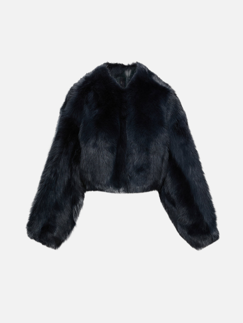 Cropped Shearling Jacket