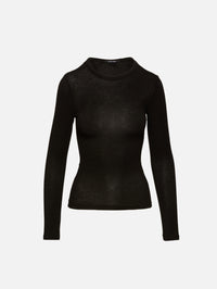 Jade Long Sleeve Top,ELYSEWALKER LABEL,BLACK,Image 1