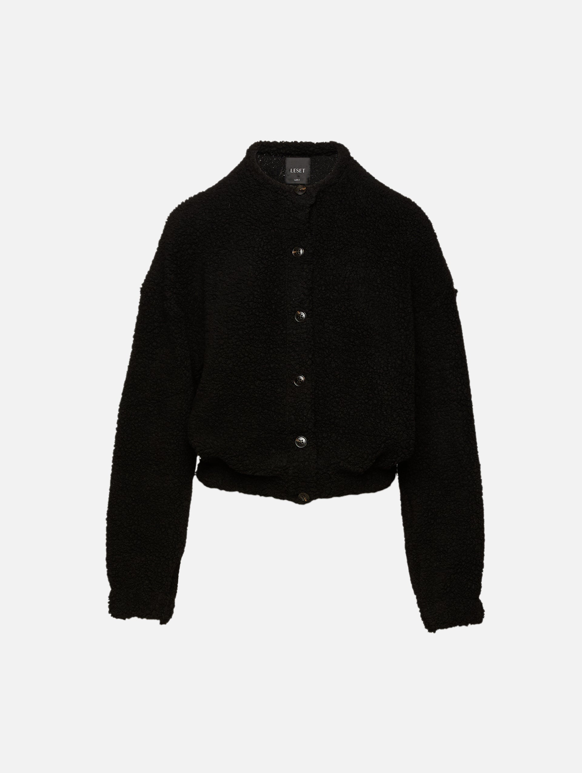 Mica Collarless Blouson Coat | LESET | elysewalker