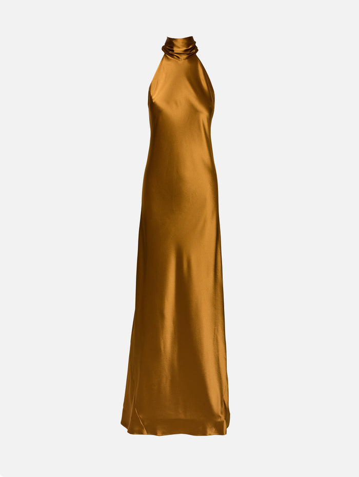 Sienna Gown,GALVAN,TOFFEE,Image 1