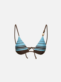 Rioja String Triangle Bikini Top,SIR.,PACHA MINERAL STRIPE,Image 1