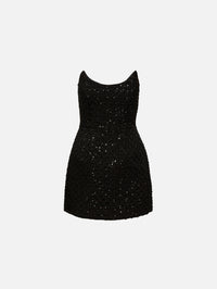 Neve Mini Dress,REBECCA VALLANCE,BLACK,Image 1